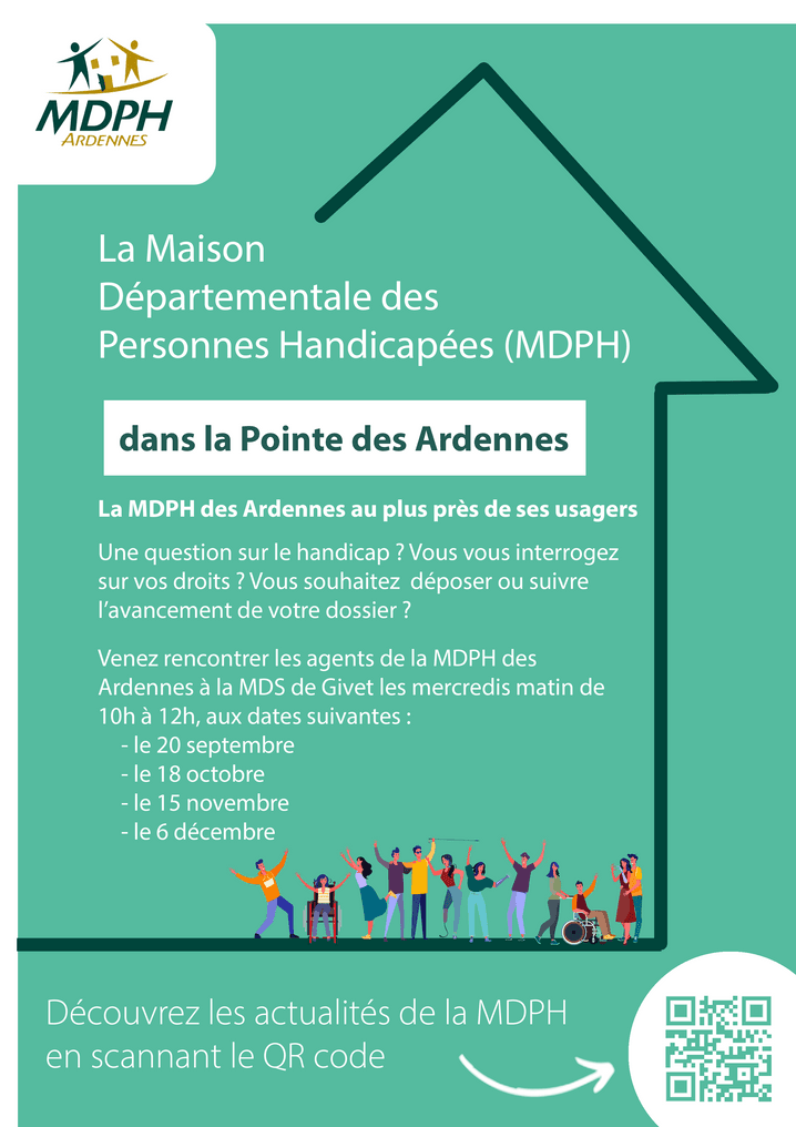 Permanences MDPH à la MDS de Givet